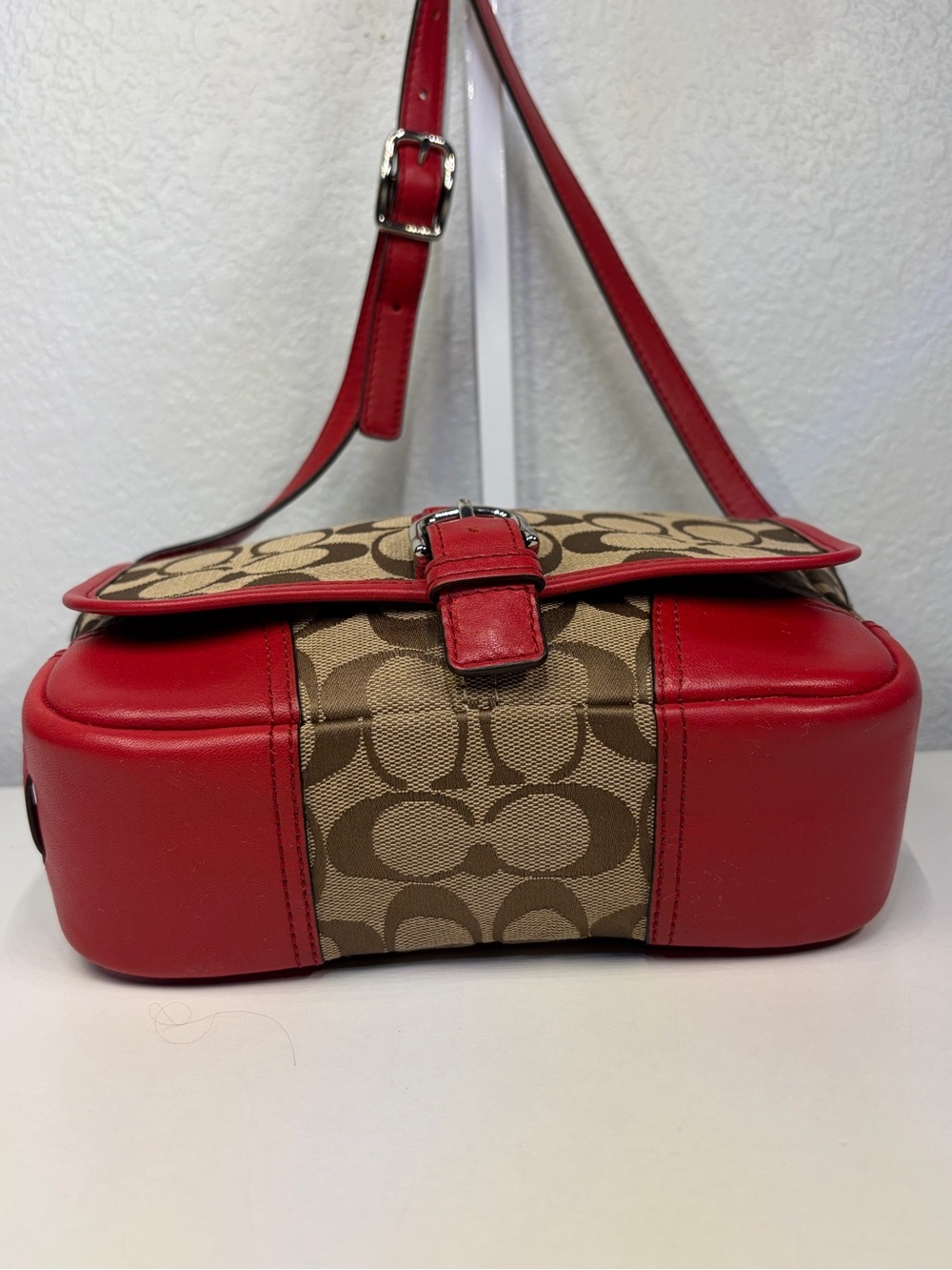 COACH HADLEY SIGNATURE FIELD CROSSBODY BAG #F30601 - Picture 7 of 12
